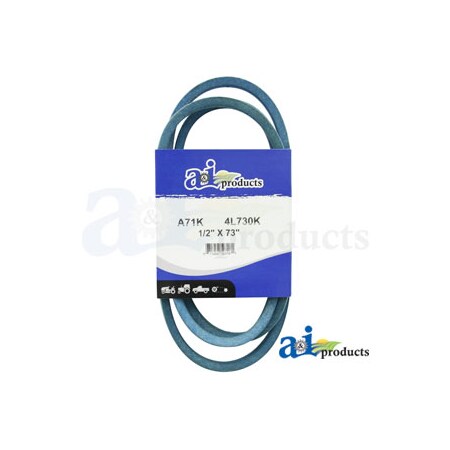 A & I Products Aramid Blue V-Belt (1/2" X 73" ) 10.5" x5" x1.2" A-A71K